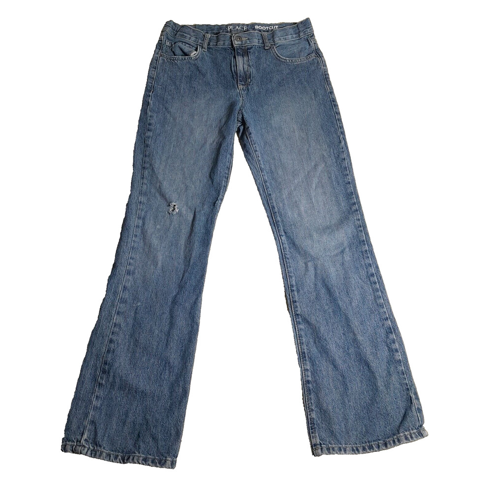 The Children's Place Boys' Basic Bootcut Jeans, 16